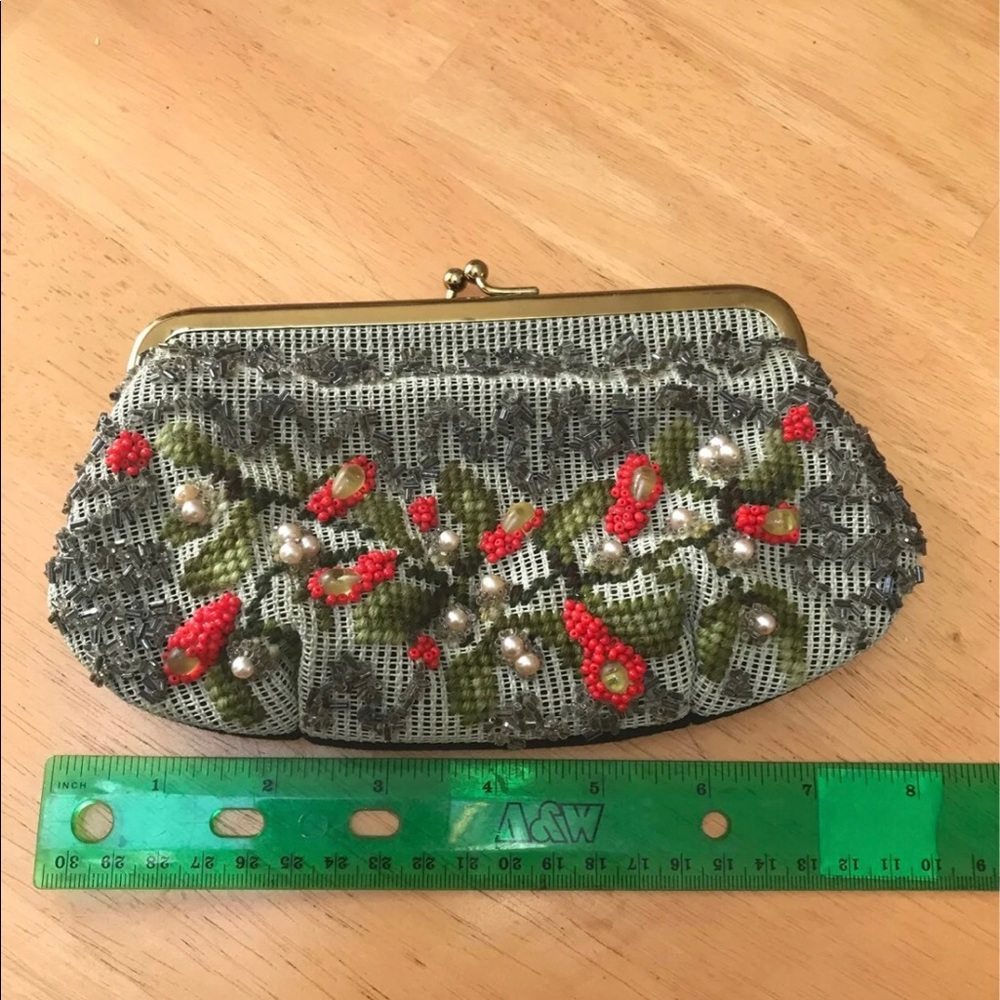 Vintage Jolles original  purse/clutch beaded & embroidered excellent condition